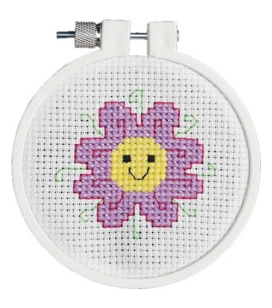 Janlynn Flower Power 021-0984 Kid Counted Cross Stitch